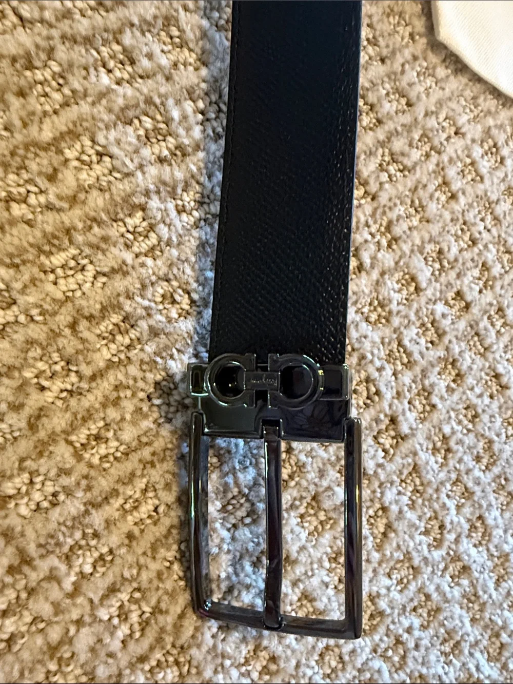 Men’s NWT Salvatore Ferragamo Gancini reversible brown black belt sz 105
